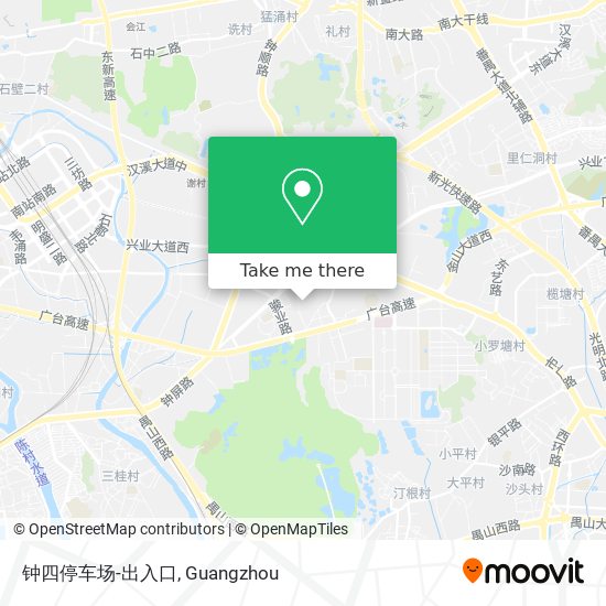 钟四停车场-出入口 map