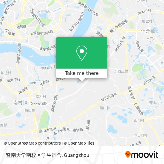 暨南大学南校区学生宿舍 map