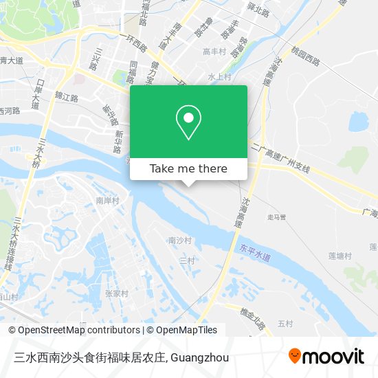 三水西南沙头食街福味居农庄 map