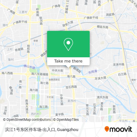 滨江1号东区停车场-出入口 map
