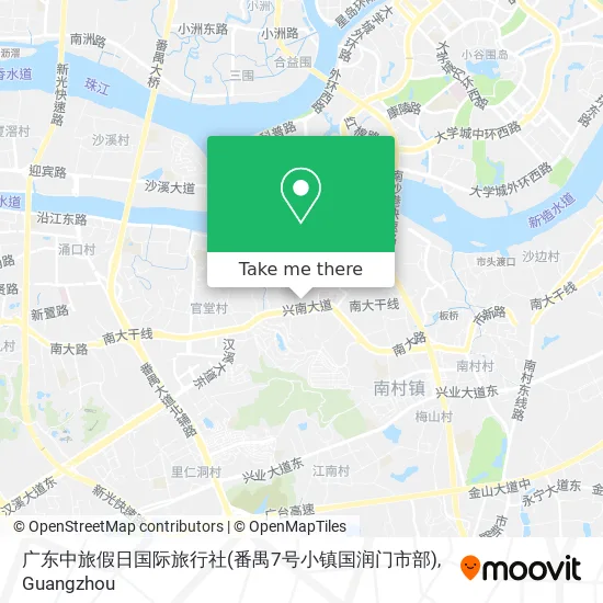 广东中旅假日国际旅行社(番禺7号小镇国润门市部) map