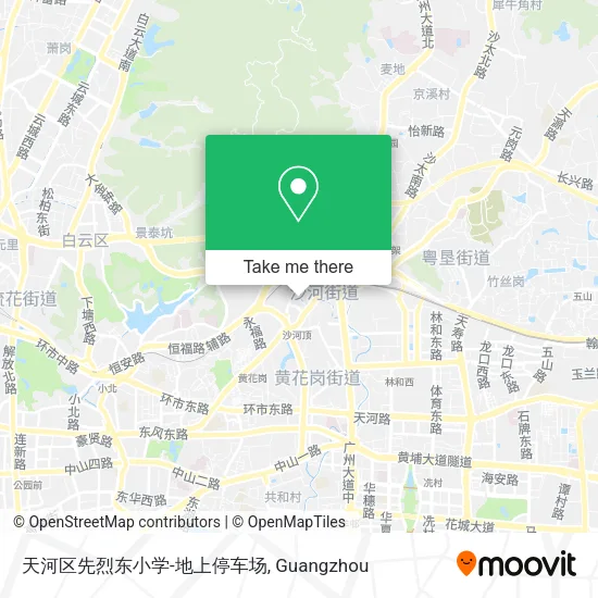 天河区先烈东小学-地上停车场 map