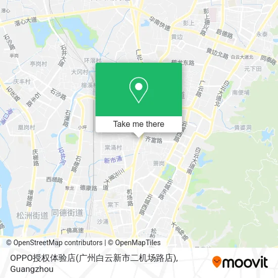 OPPO授权体验店(广州白云新市二机场路店) map