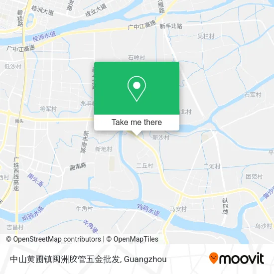 中山黄圃镇闽洲胶管五金批发 map