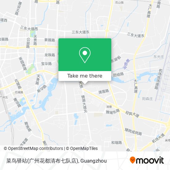 菜鸟驿站(广州花都清布七队店) map