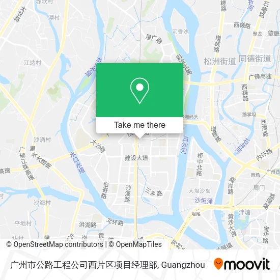广州市公路工程公司西片区项目经理部 map