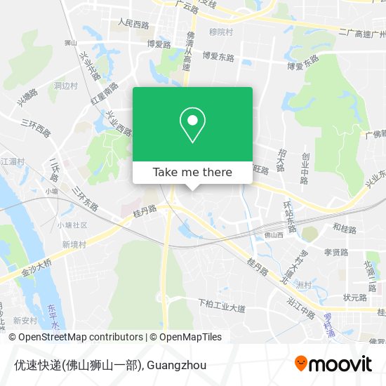 优速快递(佛山狮山一部) map