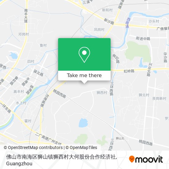 佛山市南海区狮山镇狮西村大何股份合作经济社 map