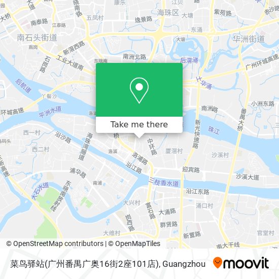 菜鸟驿站(广州番禺广奥16街2座101店) map