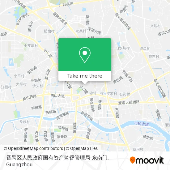 番禺区人民政府国有资产监督管理局-东南门 map