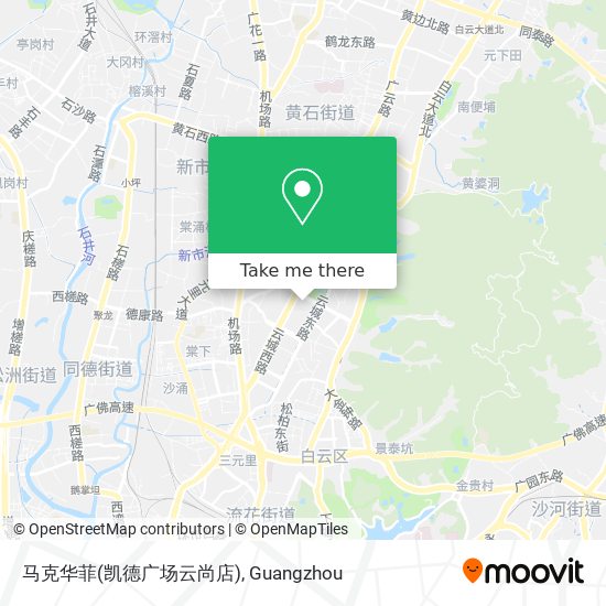 马克华菲(凯德广场云尚店) map