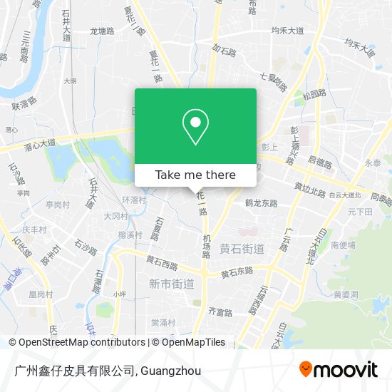 广州鑫仔皮具有限公司 map