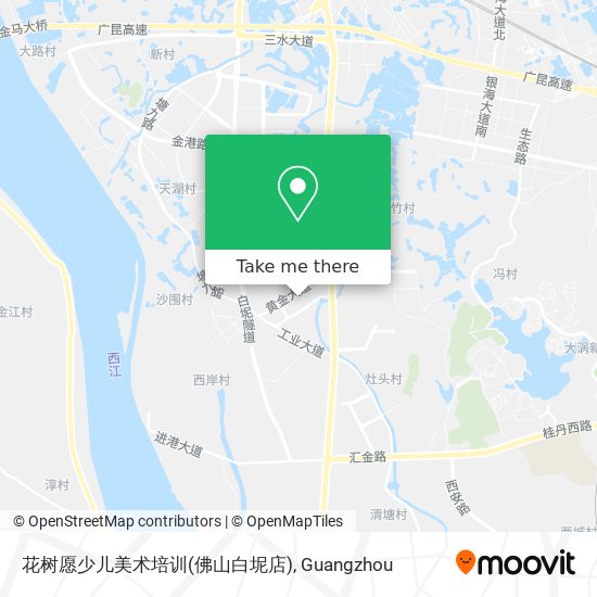 花树愿少儿美术培训(佛山白坭店) map