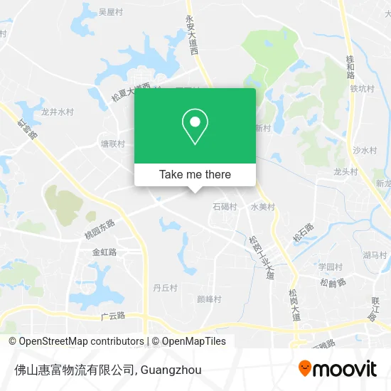 佛山惠富物流有限公司 map