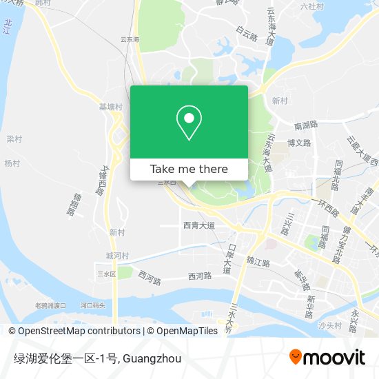 绿湖爱伦堡一区-1号 map