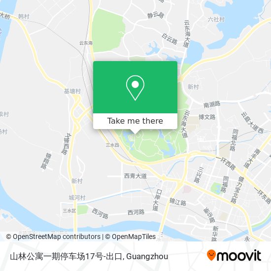 山林公寓一期停车场17号-出口 map