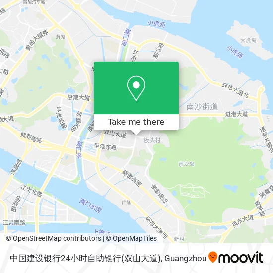 中国建设银行24小时自助银行(双山大道) map