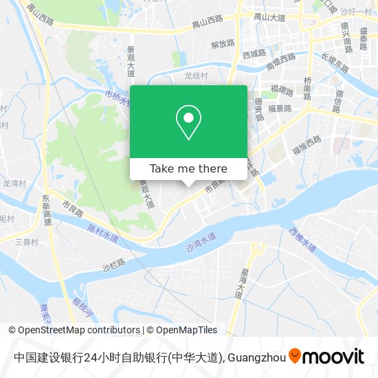 中国建设银行24小时自助银行(中华大道) map