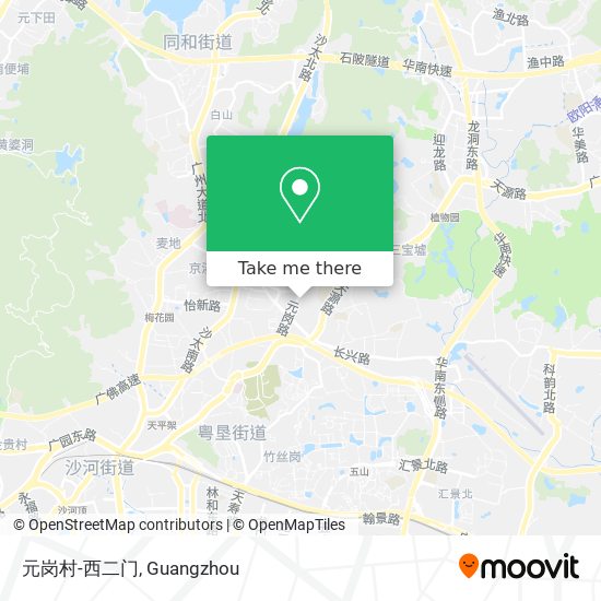 元岗村-西二门 map