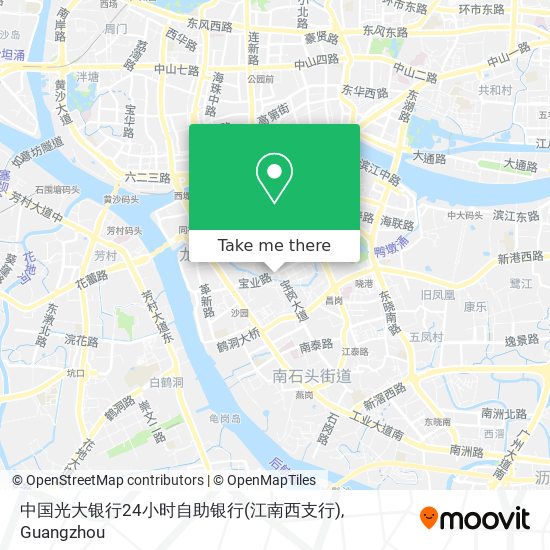中国光大银行24小时自助银行(江南西支行) map