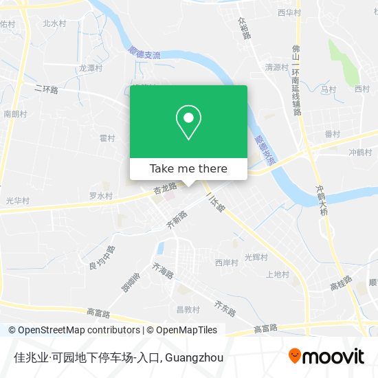 佳兆业·可园地下停车场-入口 map