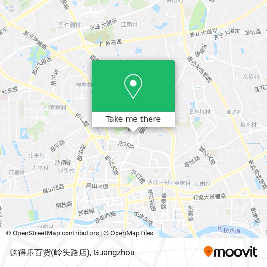 购得乐百货(岭头路店) map