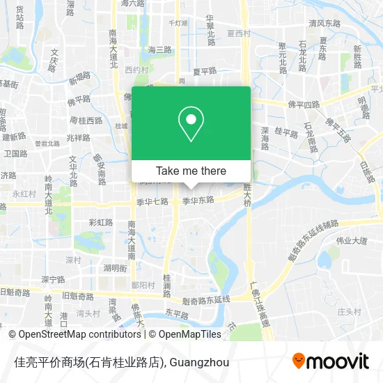 佳亮平价商场(石肯桂业路店) map