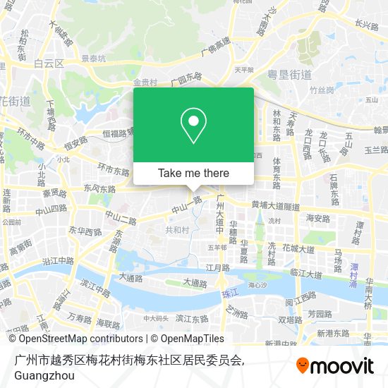 广州市越秀区梅花村街梅东社区居民委员会 map