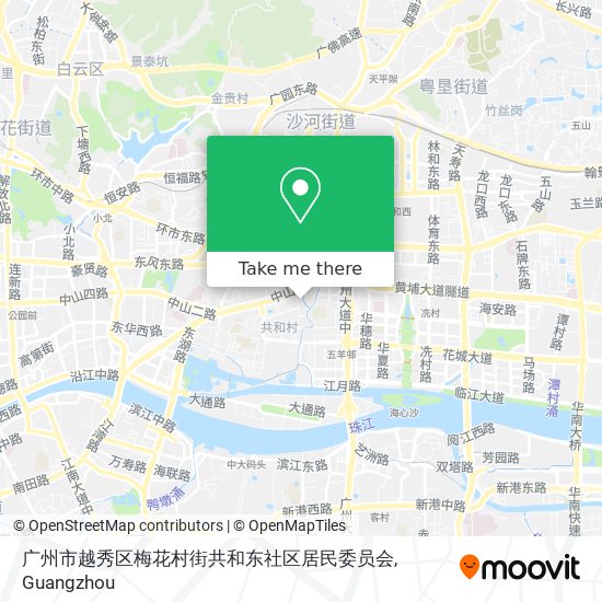 广州市越秀区梅花村街共和东社区居民委员会 map