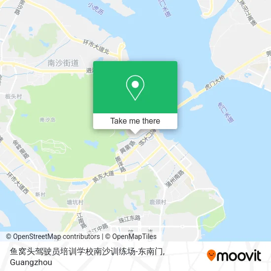 鱼窝头驾驶员培训学校南沙训练场-东南门 map