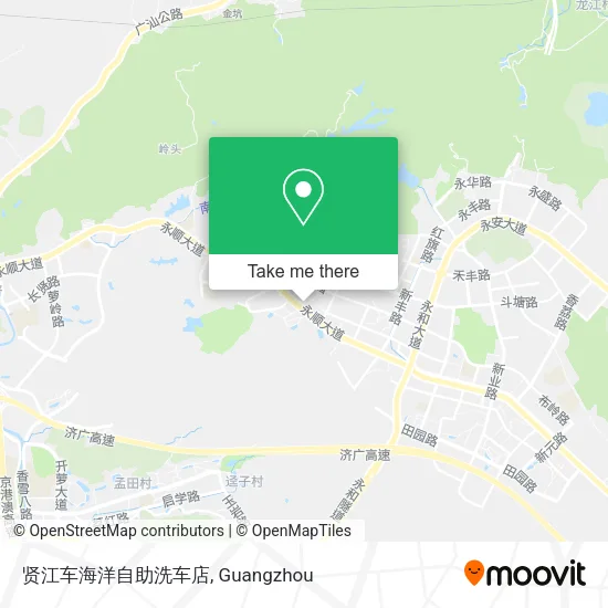 贤江车海洋自助洗车店 map