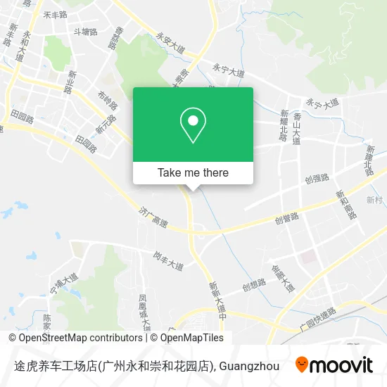 途虎养车工场店(广州永和崇和花园店) map