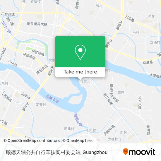 顺德天轴公共自行车扶闾村委会站 map