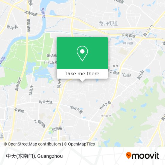 中天(东南门) map