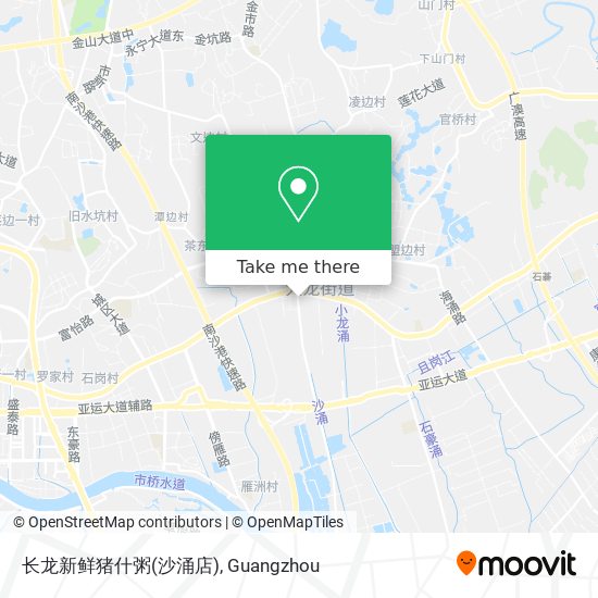 长龙新鲜猪什粥(沙涌店) map