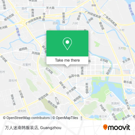 万人迷南韩服装店 map