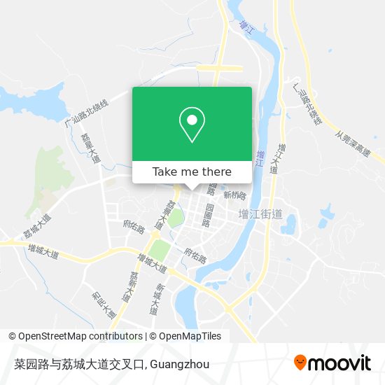 菜园路与荔城大道交叉口 map