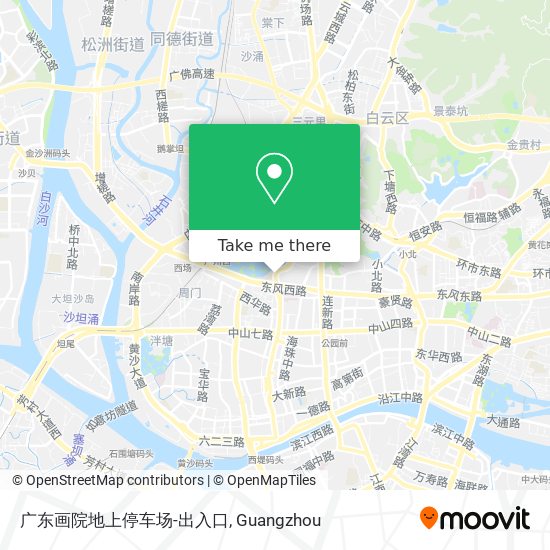 广东画院地上停车场-出入口 map