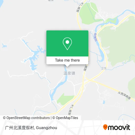 广州北溪度假村 map