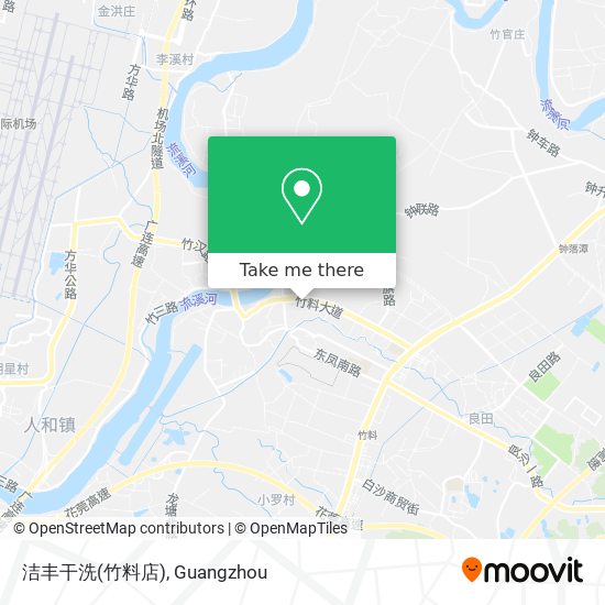 洁丰干洗(竹料店) map