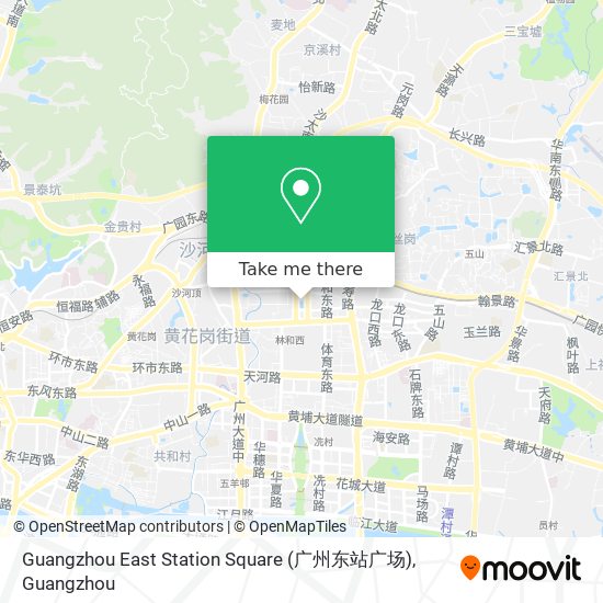 Guangzhou East Station Square (广州东站广场) map