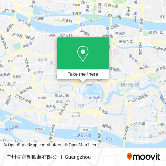 广州壹定制服装有限公司 map