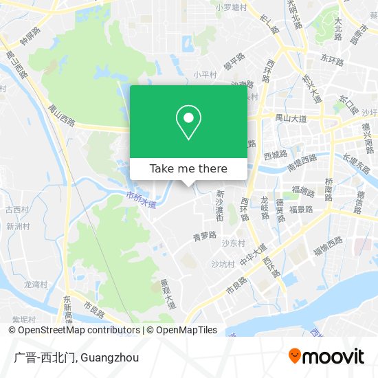 广晋-西北门 map