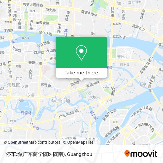 停车场(广东商学院医院南) map