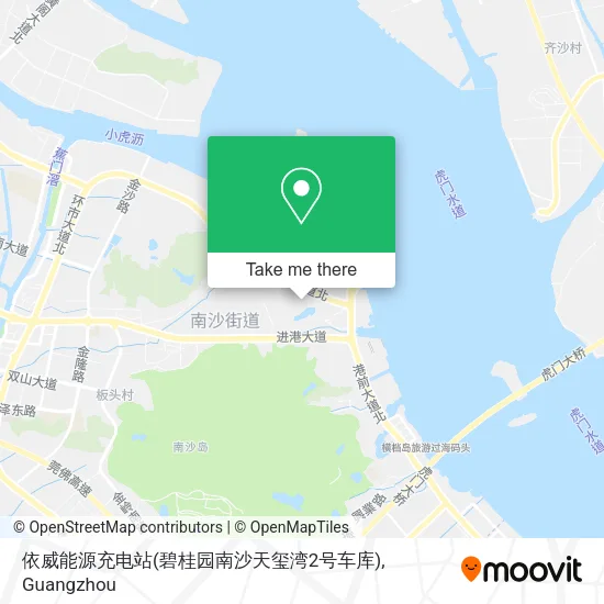 依威能源充电站(碧桂园南沙天玺湾2号车库) map