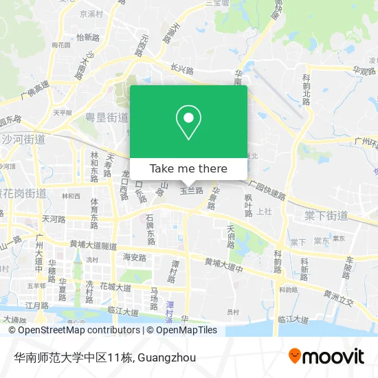 华南师范大学中区11栋 map