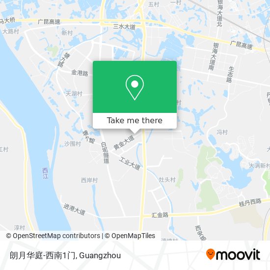 朗月华庭-西南1门 map