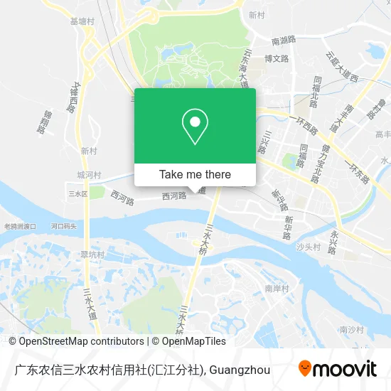 广东农信三水农村信用社(汇江分社) map