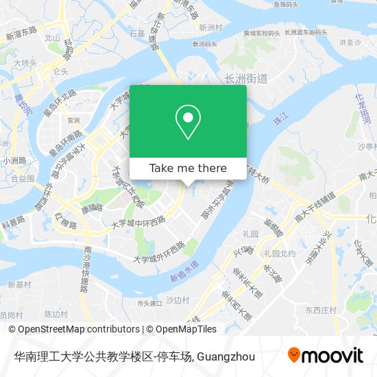 华南理工大学公共教学楼区-停车场 map