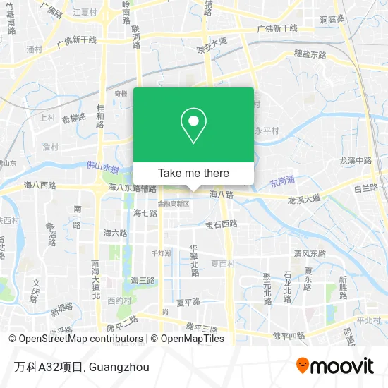 万科A32项目 map